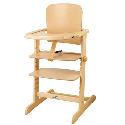 chaise haute evolutive en bois